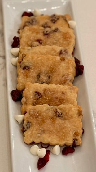 White Chocolate Cranberry Shortbread Cookies - 4 pack