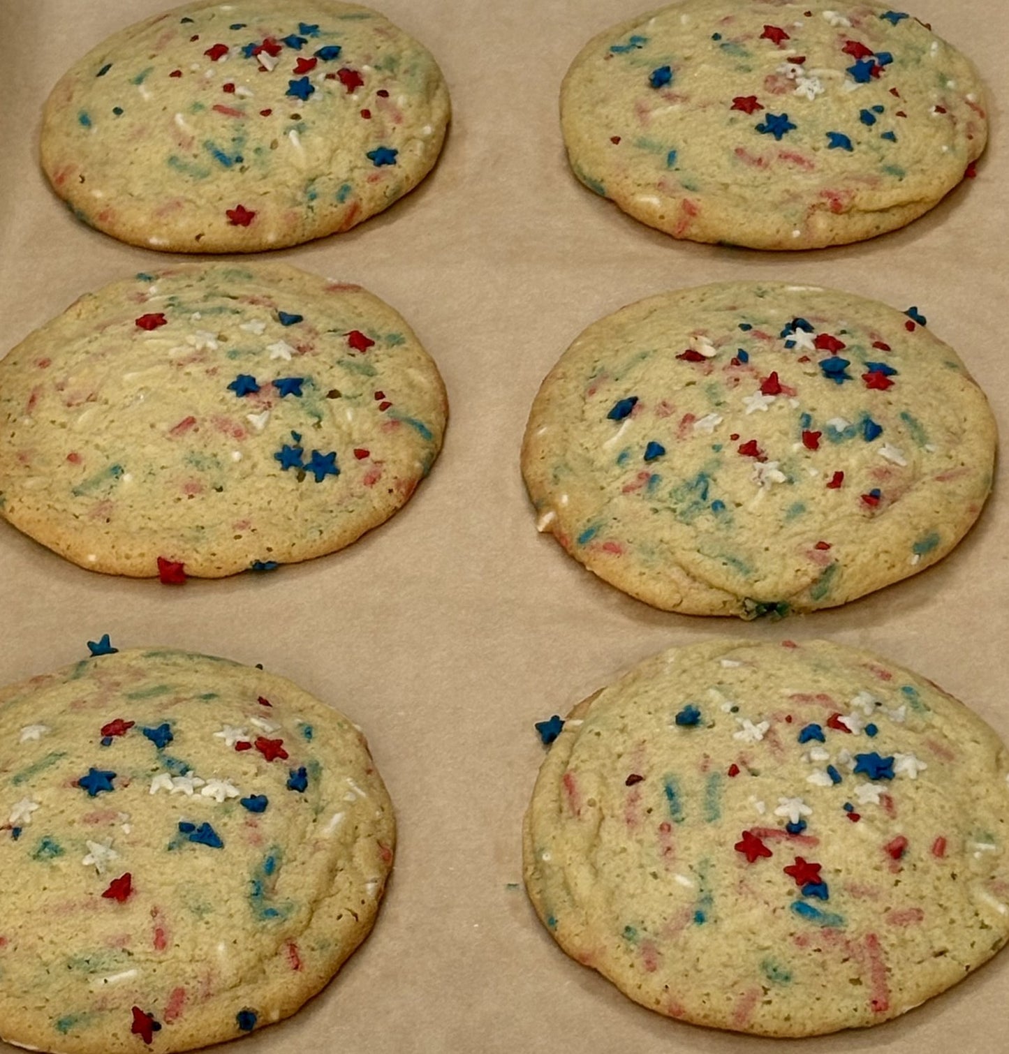 Birthday Cake Cookie - All ready for the 4th!